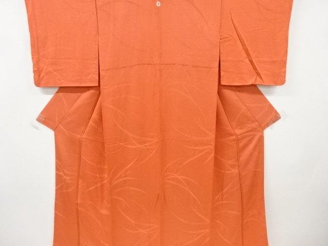 JAPANESE KIMONO / VINTAGE IROMUJI KIMONO / WOVEN PLANTS